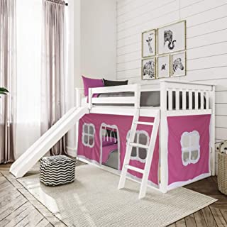 Max and Lily Low Bunk Bed with Slide