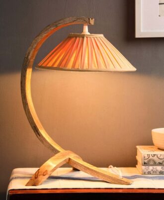 Beige Fabric Shade Table Lamp